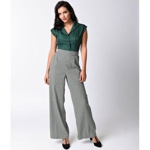 Vintage Button Up Cap Sleeve Blouse